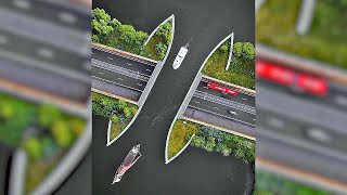 MIND BLOWING Disappearing Road’ Underwater Bridge [upl. by Artied]