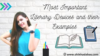 Most Important Literary Devices and their Examples  Imp topic for UGC NET ENGLISH [upl. by Mojgan]