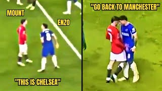 Enzo Fernandez Mocking Mason Mount at FullTime 🤣😳 Chelsea vs Man United 43  Mount vs Enzo Fight [upl. by Terriss230]