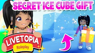 ICE CUBE GIFT SECRET Location Solved in LIVETOPIA Roleplay roblox [upl. by Enomor]