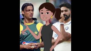 Did Siraj break Shoaib Akhtar record for the fastest ball shorts shoaibbaigcartoondialogue short [upl. by Ardnossak]