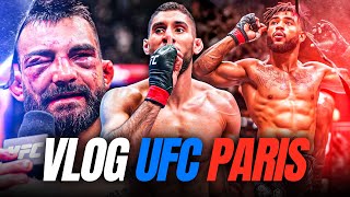 VLOG UFC PARIS 🇫🇷 IMAGES EXCLUSIVES DE LA PESÉE ET DES COMBATS [upl. by Wilinski525]