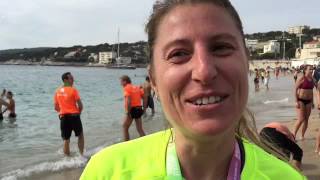 MARSEILLECASSIS 2015  Sur la plage à Cassis après MarseilleCassis [upl. by Levi]