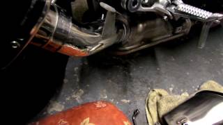 Suzuki GSX S1000  Exhaust Swap  to an SP Engineering Tri Oval Big Bore Carbon Fibre Can [upl. by Padget790]