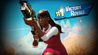 FORTNITE Isabelle Red Skin Victory NO COMMENTARY [upl. by Ellehsem]