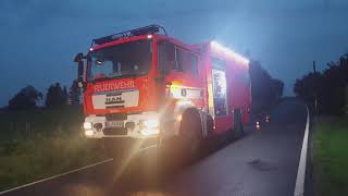 KATASTROPHENALARM IN LEICHLINGEN Großeinsatz für Feuerwehr und THW nach Unwetter [upl. by Jodee611]