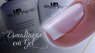 Esmaltação em Gel Francesinha Passo a Passo [upl. by Adnale]