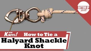 How to tie a Halyard Shackle Knot [upl. by Tamara]