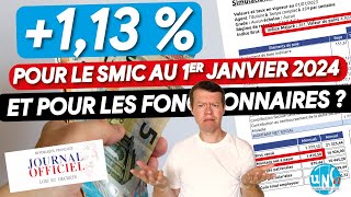 Au 1er janvier 2024 ⬆️ du SMIC et pour les fonctionnaire alors  Combien  🧐 SMIC fonctionnaires [upl. by Nylkcaj]