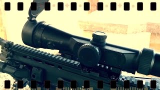 Zeroing the Burris Eliminator III 312x44 Laser Scope on a SCAR 17S [upl. by Kaasi201]