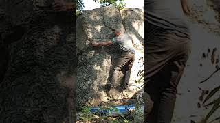 Swope Park not sure what boulder or problem think its a V0 bouldering climber climbing [upl. by Anal960]