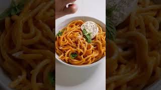 Tomato Butter Pasta w Burrata  Basil [upl. by Leiram25]