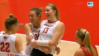 Wisconsin vs Minnesota  2024 Womens College Volleyball Nov 20 2024 [upl. by Edobalo728]