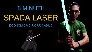 SPADA LASER FAI DA TE A LED ECONOMICA E RICARICABILE USB [upl. by Anerec]