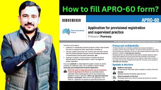 How to apply for AHPRA registration  How to fill APRO60 form  What after KAPS  KAPS Exam [upl. by Ylatfen]