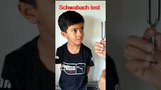 Schwabach test hearing test  physiology viral trending youtubeshorts [upl. by Russian]