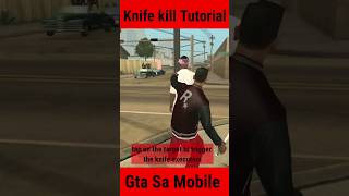 Easy steps for Epic knife kills in gta san andreas android [upl. by Leon]