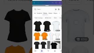 How to change Tshirt color in canva short viralshort tutorial canvatutorial graphicdesign [upl. by Borras]