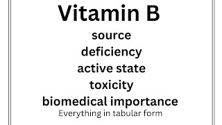 CV B 10 source active state biomedical importance deficiency and toxicity of vitamin B complex [upl. by Doowyah]