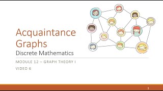 M12 V6 Acquaintance Graphs [upl. by Nerty]