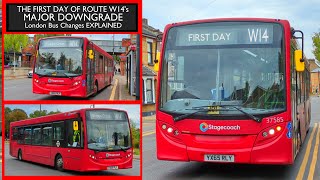 THE FIRST DAY Of Route W14s HUGE CHANGE TfL London Bus Changes EXPLAINED Replaced Route 549 [upl. by Mark281]