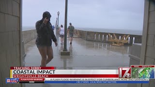 Wrightsville Beach residents on TS Debby coastal impact [upl. by Eidoow634]