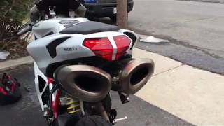 Termignoni Mufflers and Race ECU Install on a Ducati 84810981198 [upl. by Garris]