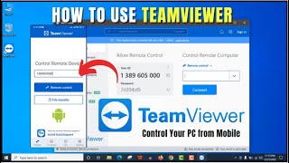 How To Use Teamviewer To Remote Control Your PC From Mobile And Share Files [upl. by Jenn]