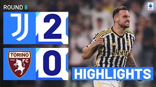 JuventusTorino 20  Gatti helps Juve claim the Turin derby Goals and Highlights  Serie A 202223 [upl. by Downing]