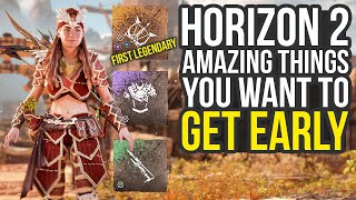 Horizon Forbidden West Tips And Tricks  Amazing Weapons Armor amp More You Can Already Get Early [upl. by Clance]