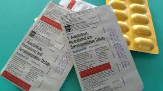 Aceclofenac Paracetamol and Serratiopeptidase Tablets Uses  Aceflam SP [upl. by Devondra]