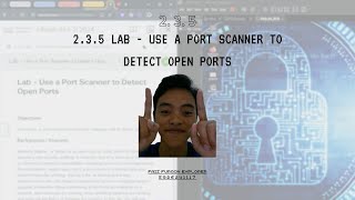 235 Lab  Use a Port Scanner to Detect Open Port [upl. by Romola699]