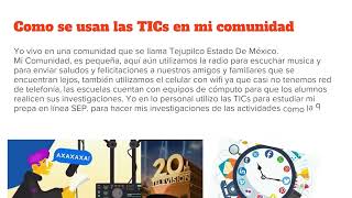 Proyecto integrador Las TIC en la sociedad pptx [upl. by Lesslie]