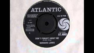 Barbara Lewis  Dont forget about me 1966 [upl. by Onaireves]