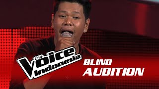 Daniel Pattinama quotHappyquot  The Blind Audition  The Voice Indonesia 2016 [upl. by Ahsitel]