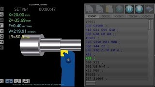 cnc torna g32g32 cnc code examplecnc g32 code [upl. by Ten892]