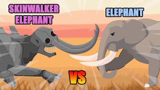 Elephant vs Skinwalker Elephant  Monster Animation [upl. by Annay]