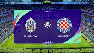 NK Lokomotiva Zagreb vs HNK Hajduk Split  PES SHNL 2324 [upl. by Godding28]