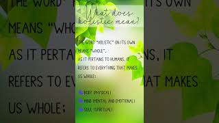 Introduction to Holistic Wellness [upl. by Rhianon964]