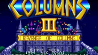 Columns III Revenge of Columns Music  BGM 01 [upl. by Kensell]