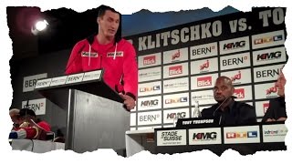 Wladimirs statement at the press conference  Klitschko vs Thompson [upl. by Ken]