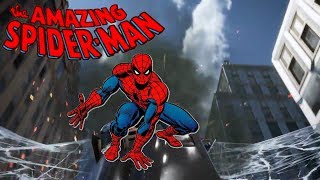 SpiderMan PS4 with Classic 60s Theme Song Intro [upl. by Llirret871]