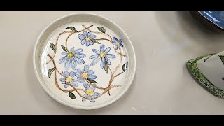 The Secret to Creating a Design Using Underglaze Pencils on Bisqueware [upl. by Almena65]