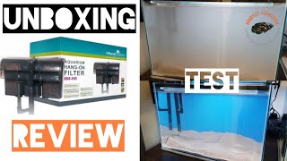 All Pond Solutions 600 HO  SunSun 701 hang on back Filter review amp test [upl. by Reivax]