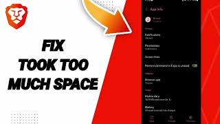 How To Fix Took Too Much Space On Brave Private Web BrowserVPN App [upl. by Rennold]