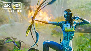 Avatar in 4K HDR Every Fight Scene  Ultimate Action Guide  2009 SciFi Thriller Movie [upl. by Anyalram]