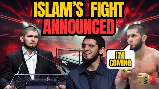 Khabib Nurmagomedov leaks Islam Makhachevs next fight [upl. by Oicangi]