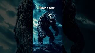 Tiger and bear transmed ai animals hybrid ai trending [upl. by Nosdivad]