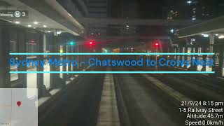 Sydney Metro  Chatswood to Crows Nest [upl. by Airdnek287]