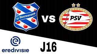 Heerenveen 10 PSV en vivo Eredivisie Jornada 16 [upl. by Wichern830]